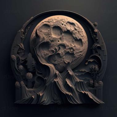 3D model Dark Moon game (STL)